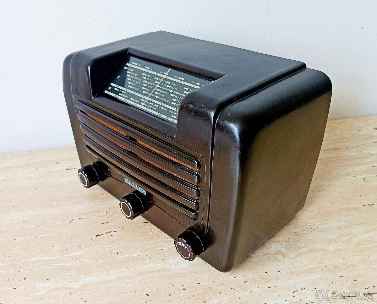 Staré rádio Tesla Talisman 305U, plně funkční, krásný stav