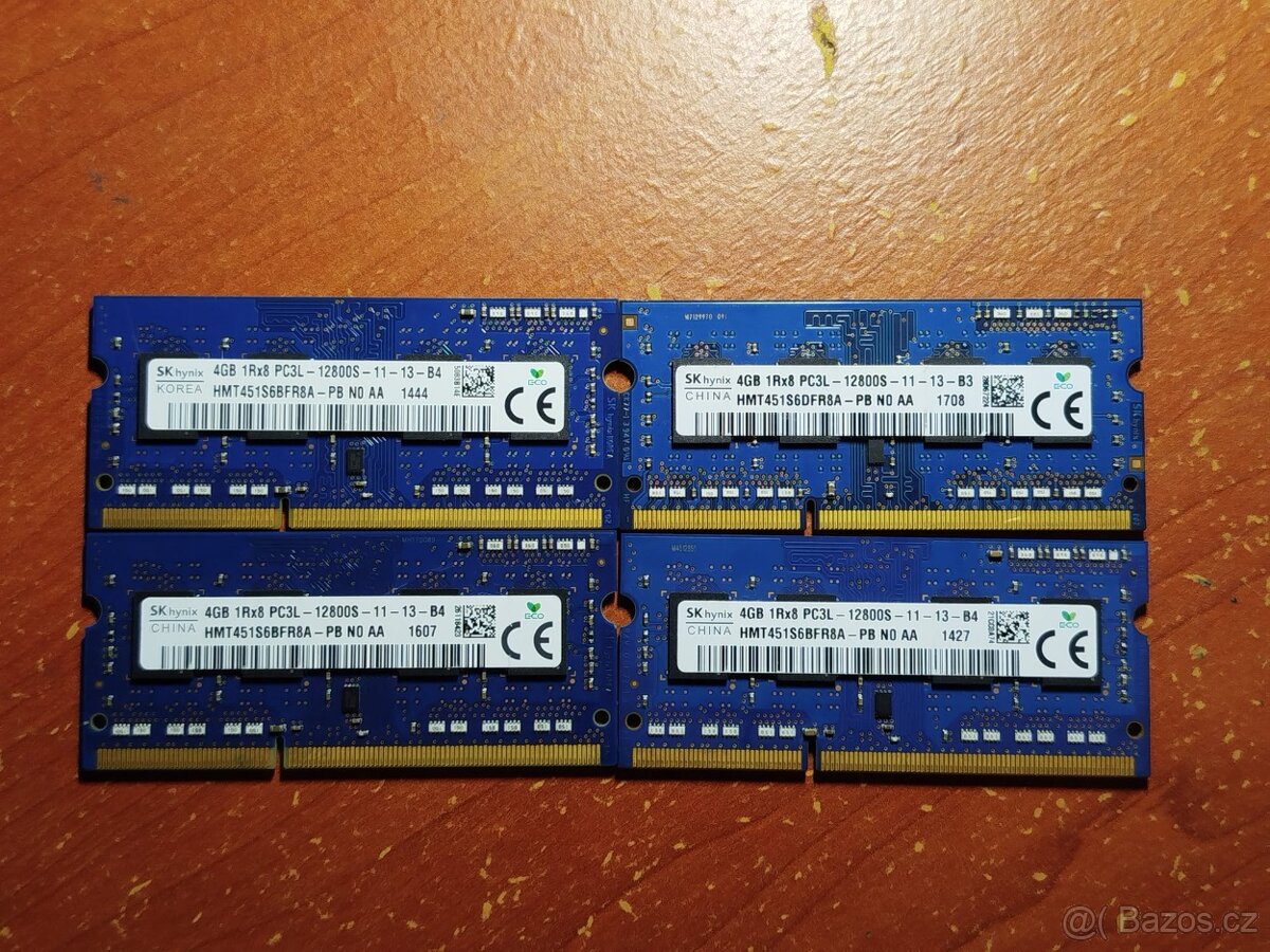 SK Hynix 4GB 1Rx8 PC3L-12800S-11-13-B4