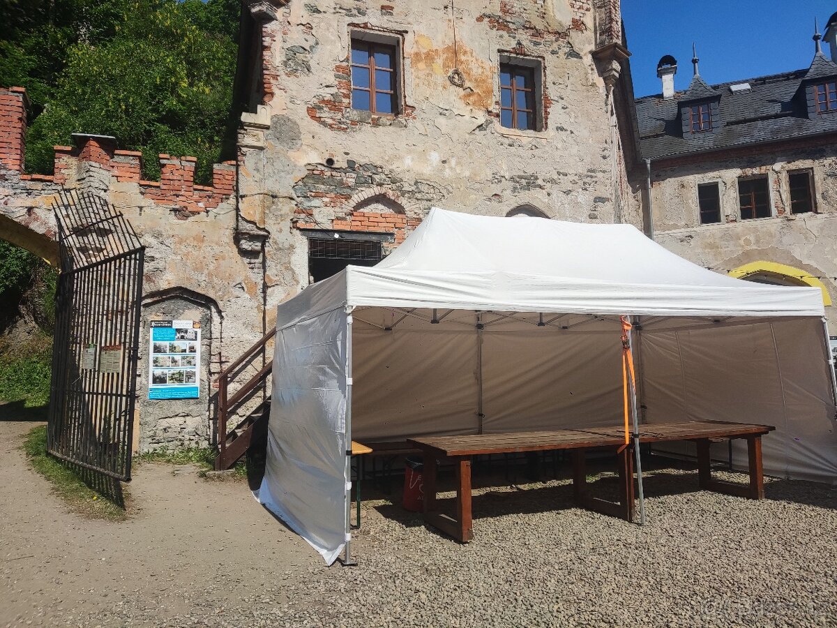 Nůžkový stan 6x3m