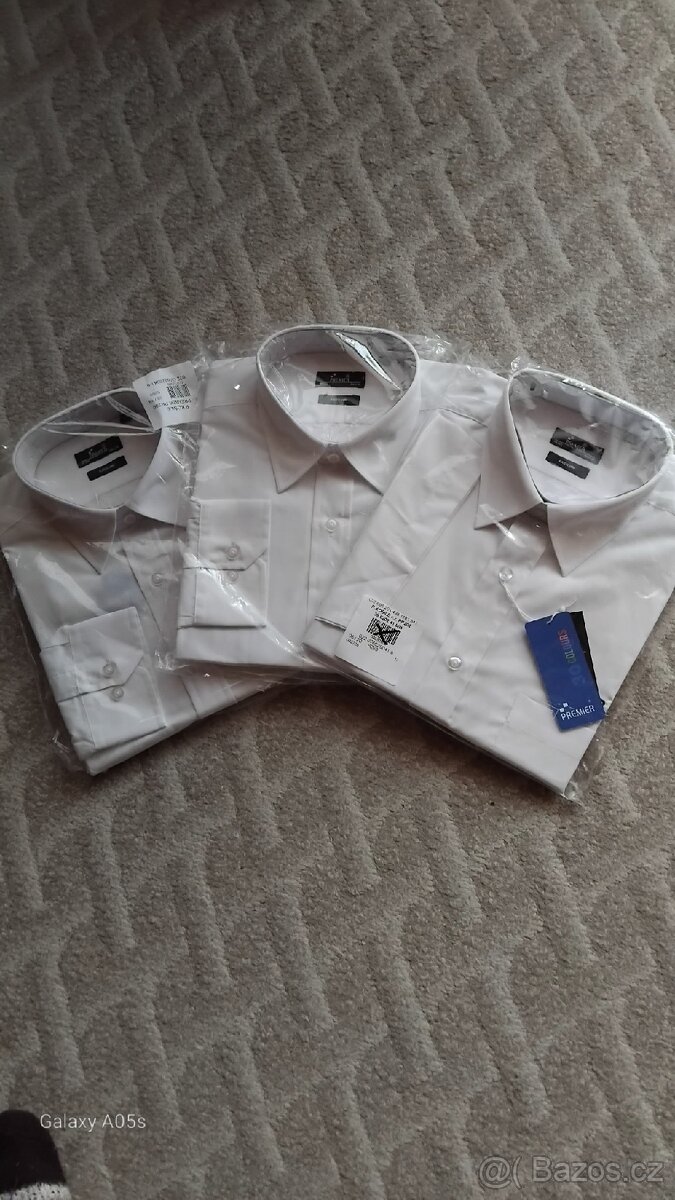 Pánské bílé košile nové