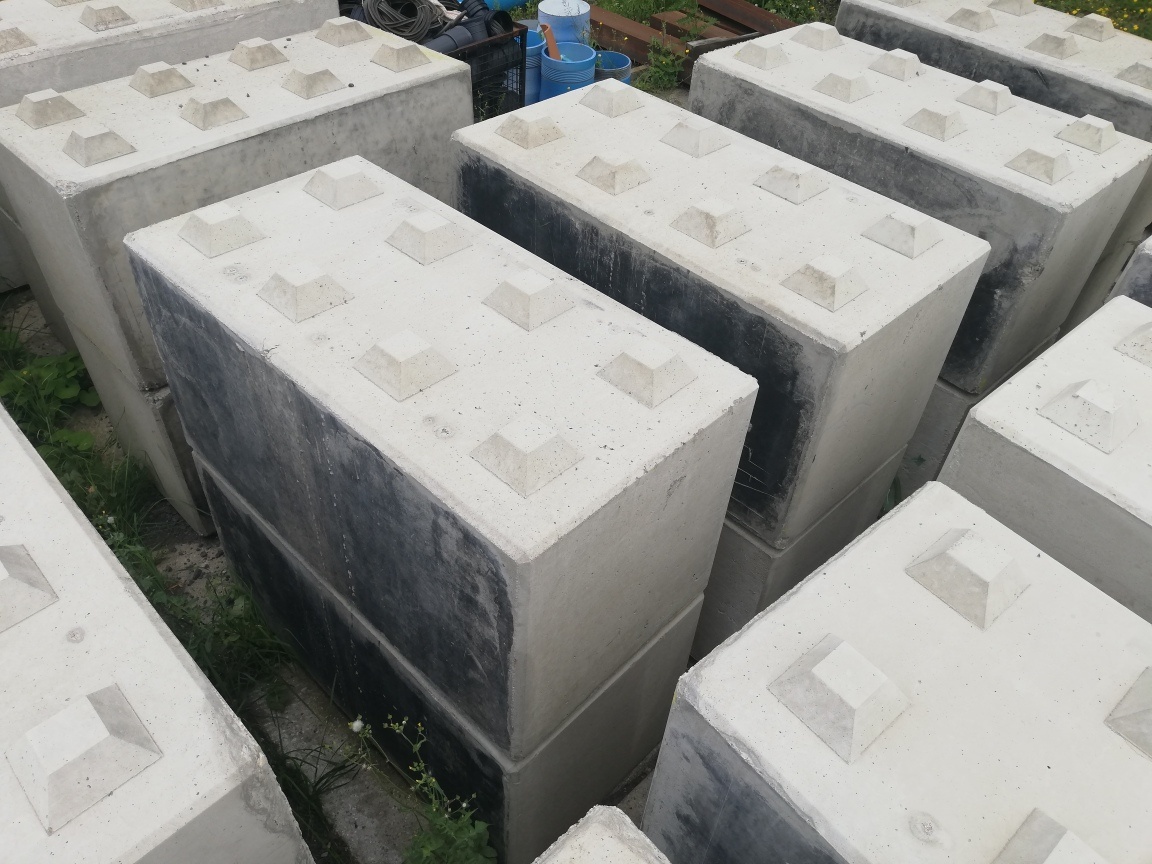 Betonové bloky, kostky