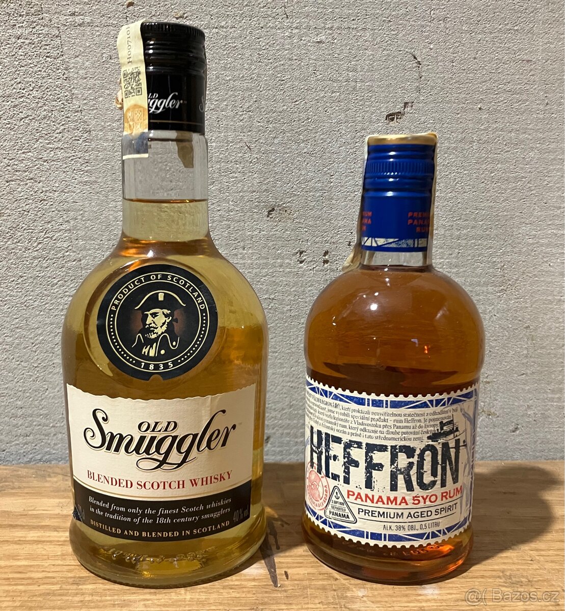whisky Old Smuggler, Rum Hefron 5yo