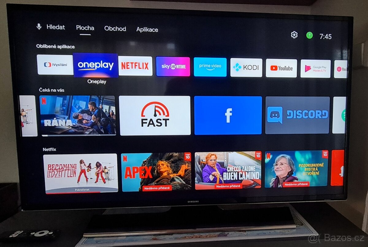Prodám 4K Smart TV Samsung 40" + Android TV Box