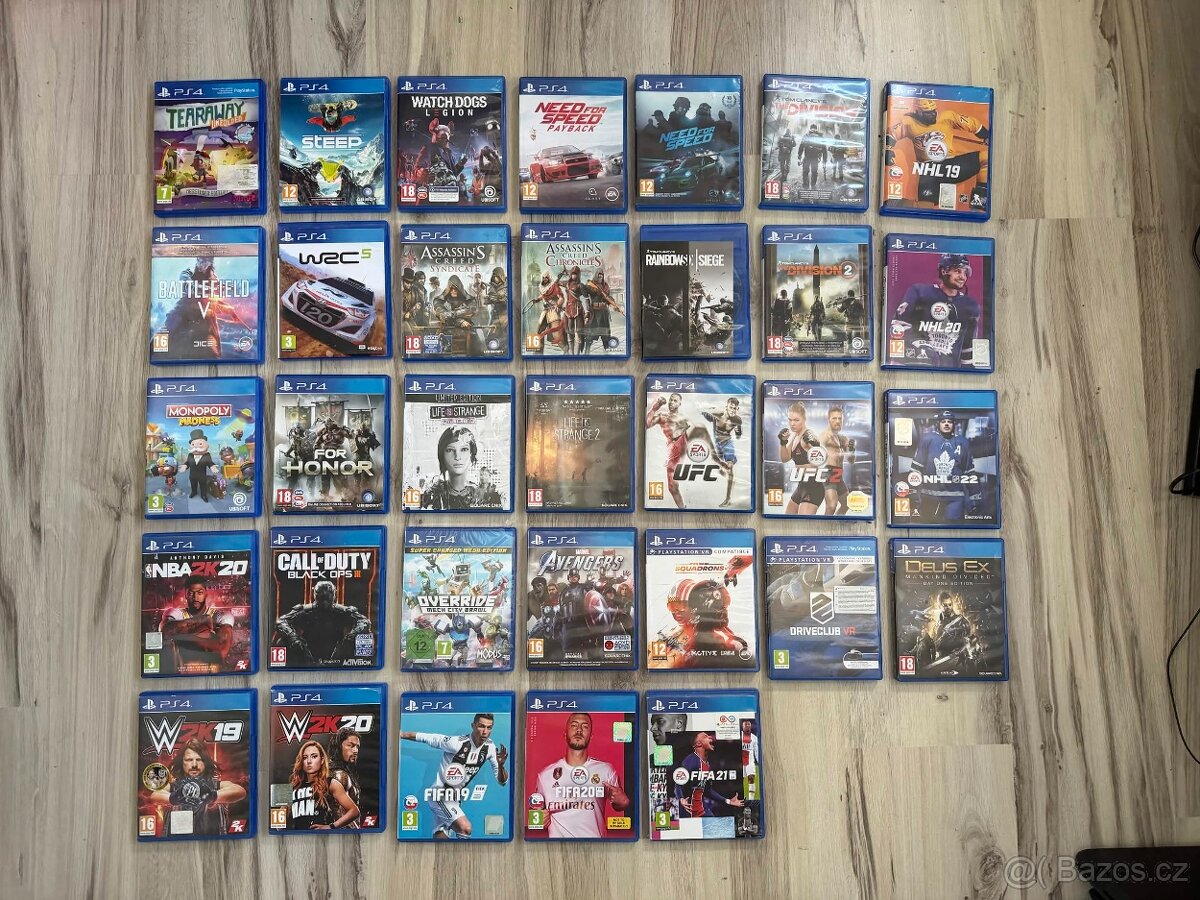 Hry na PS4/PS5 - Ceny v popisku