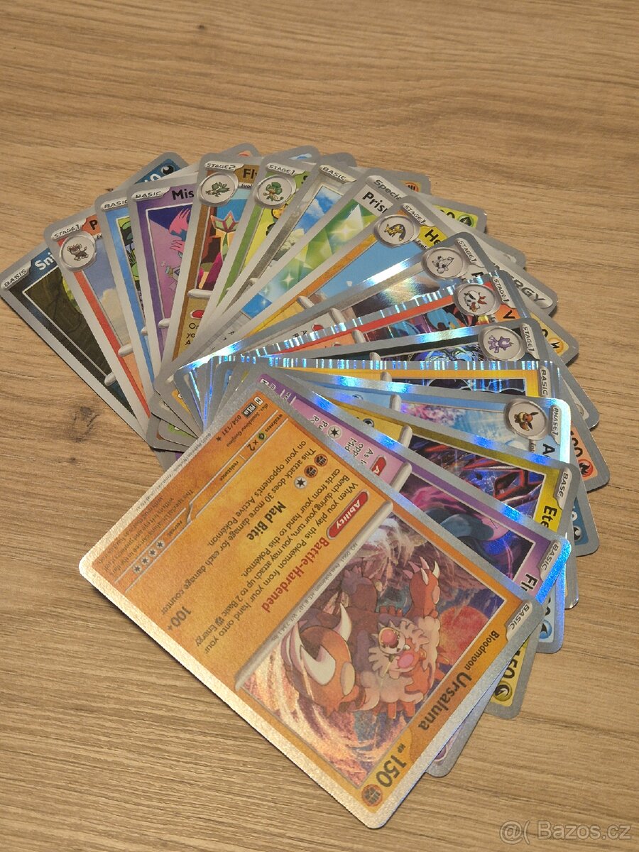 Prodám pokémon karty holo a reverse holo 25ks
