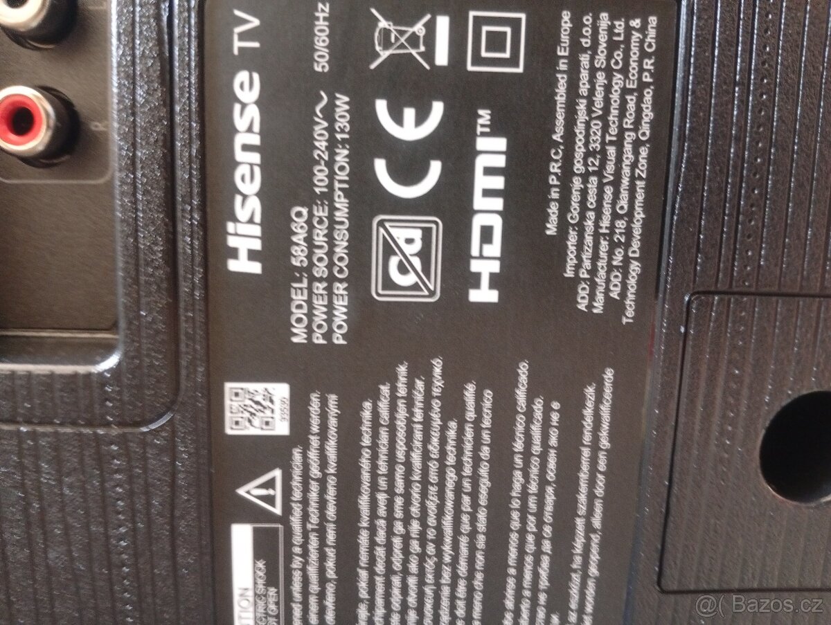 TV Hisense 58A6Q