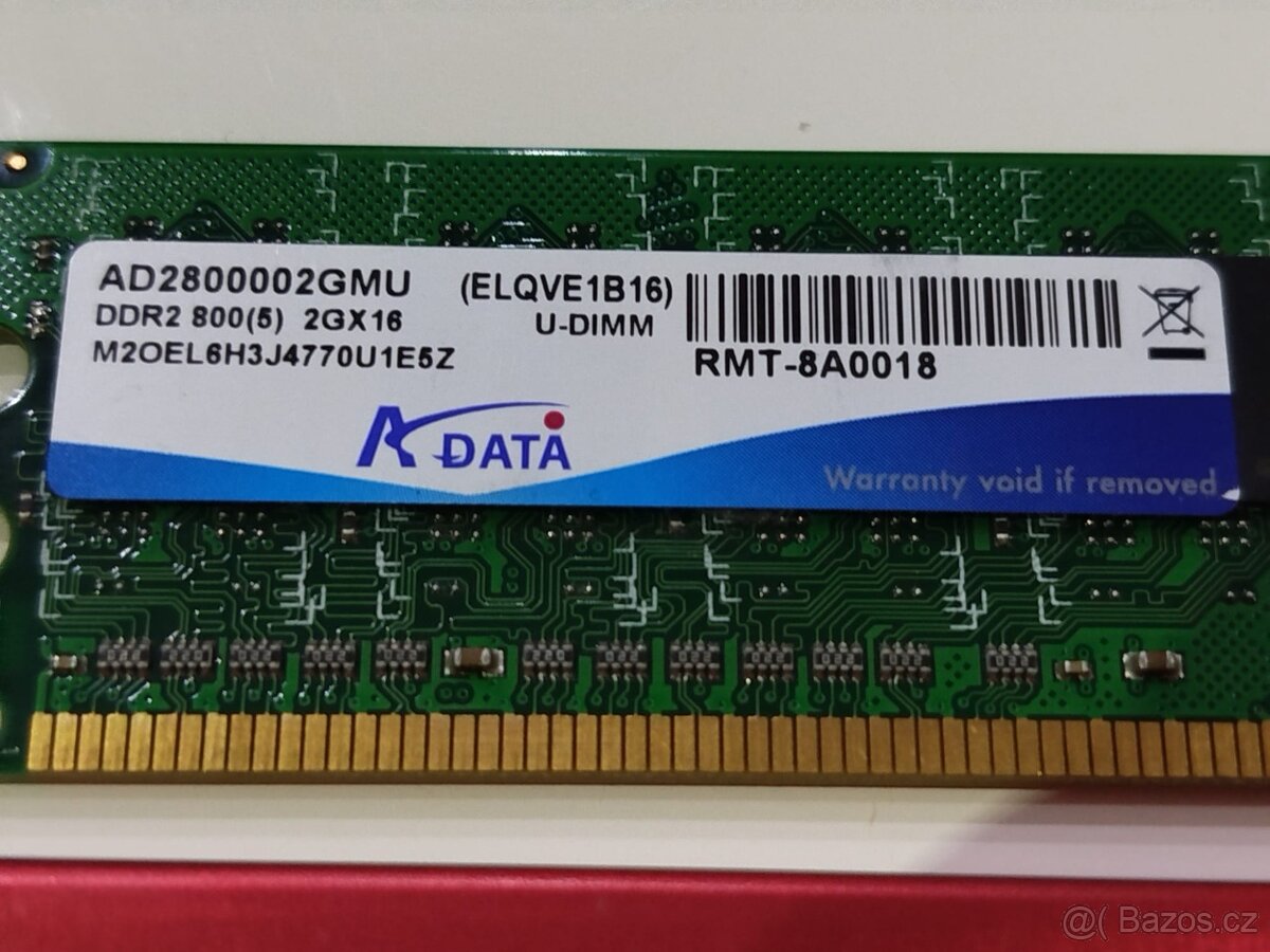Prodám paměť DDR2 800+ ADATA vitesta