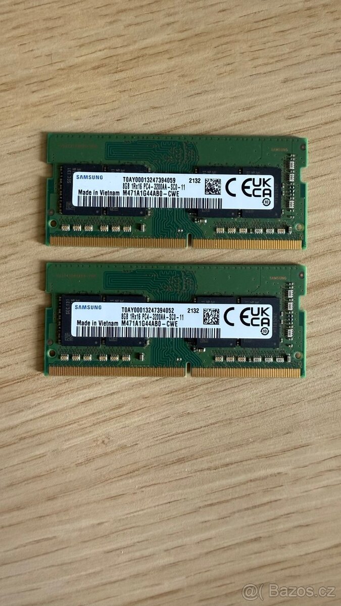 Prodám 2x8gb