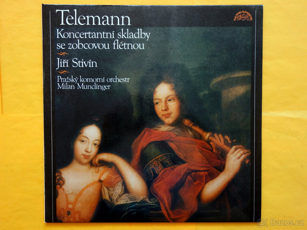 LP Telemann,Jiří Stivín-Koncert. skladby se zobcovou flétnou