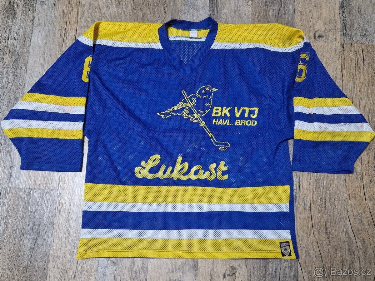 BK VTJ Havlíčkův Brod - hraný hokejový dres z 90´ let