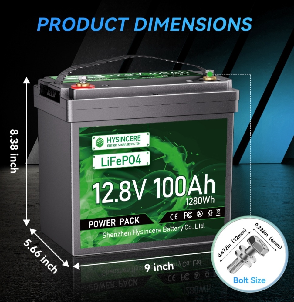 Akumulátor - baterie 12V 100Ah BMS lifepo4