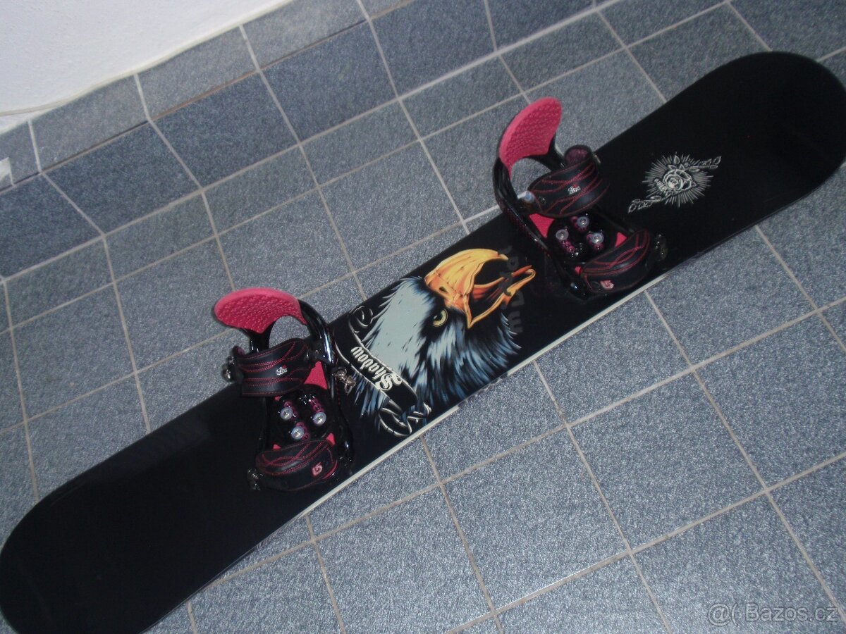 SUPER DÍVČÍ SNOWBOARD NITRO SHADOW 156 CM+VÁZÁNÍ BURTON