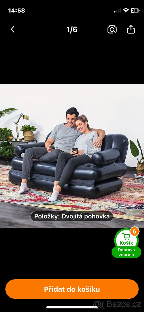 Nafukovací gauč