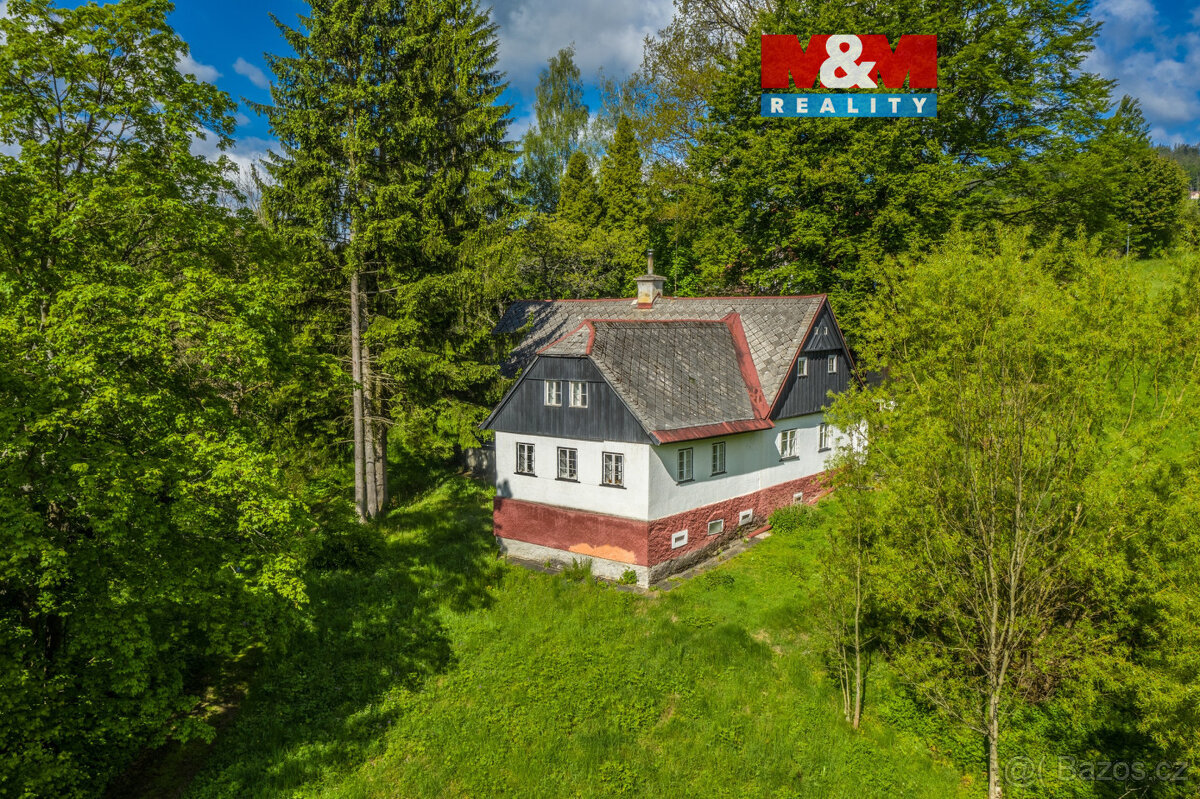 Prodej, chalupa 7+1, Rokytnice nad Jizerou, pozemky 2.121 m2