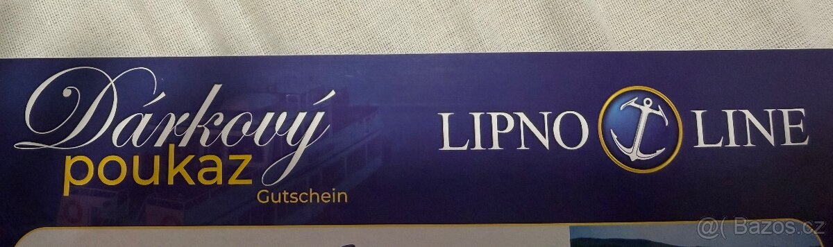 Dárkový poukaz na plavbu lodí, Lipno Line