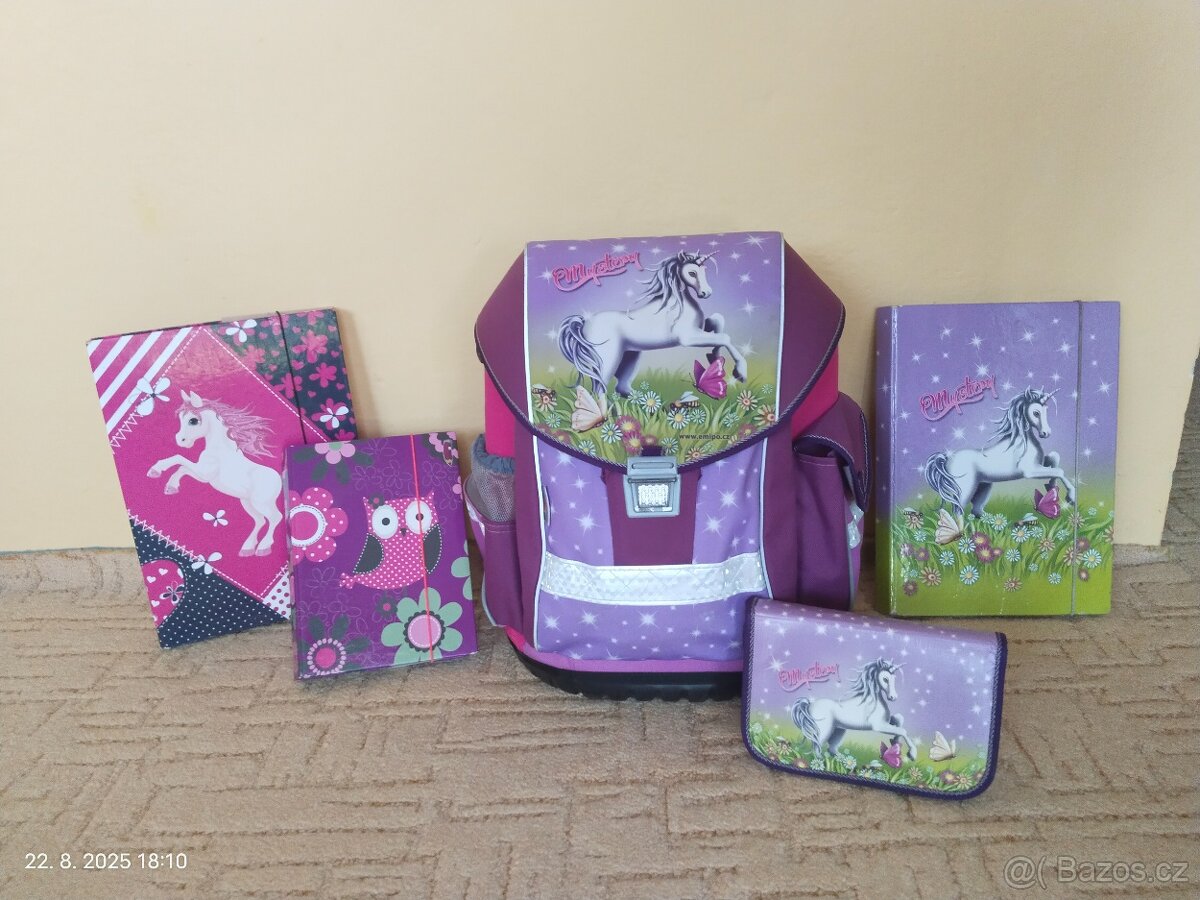 Školní aktovka Empio+pouzdro+složky