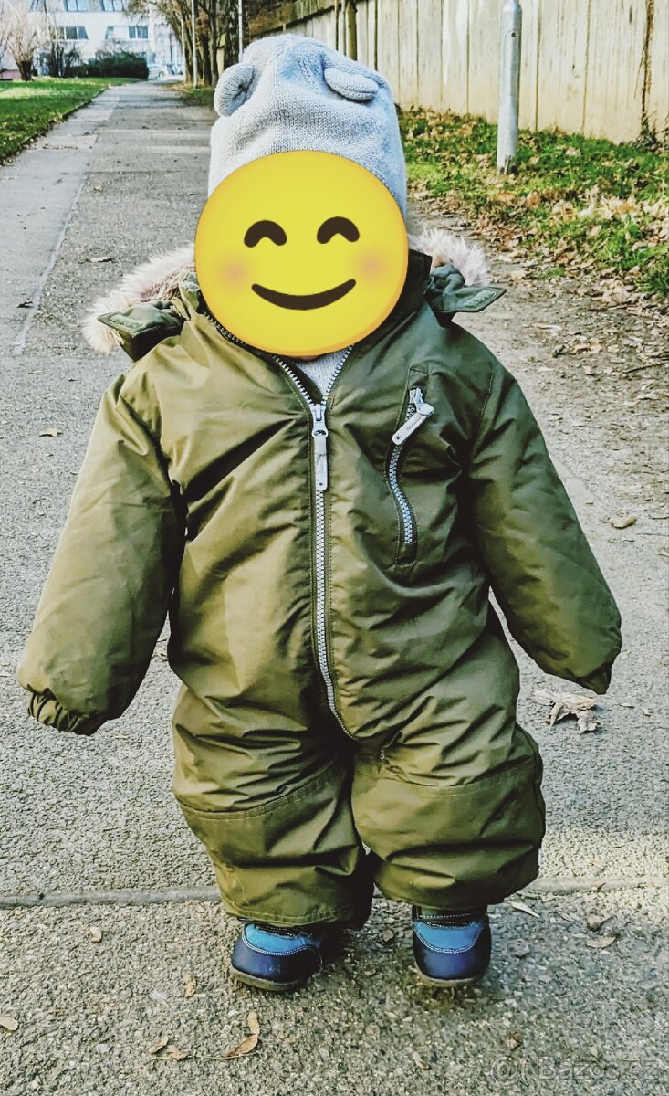 H&M Zateplená zimní kombinéza (86) 12-18 měsíců