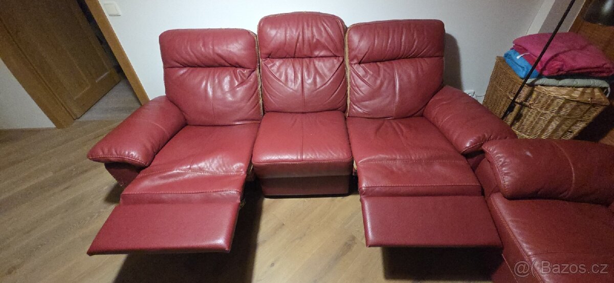 Kožená sedací souprava