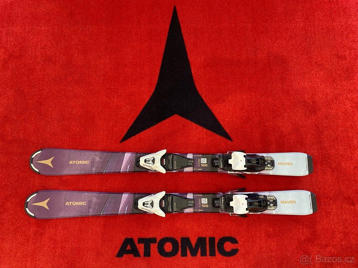 Dětské lyže ATOMIC MAVEN  100cm, vázání C 5 GW Lavender