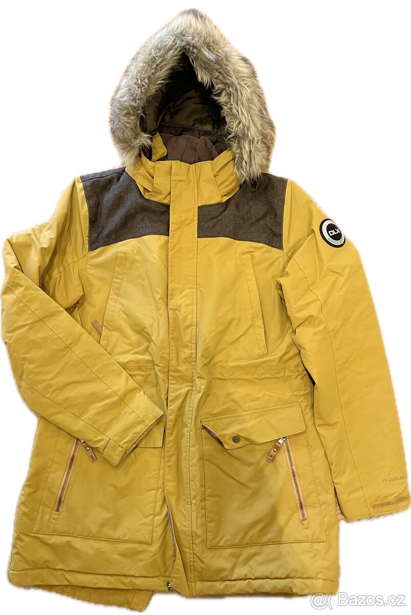 Dámská zimní bunda DLX vel. L hořčicová