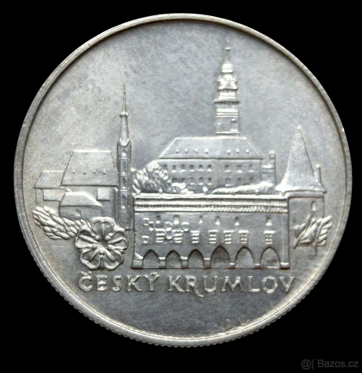 Stříbrná 50 Kčs 1986 Český Krumlov