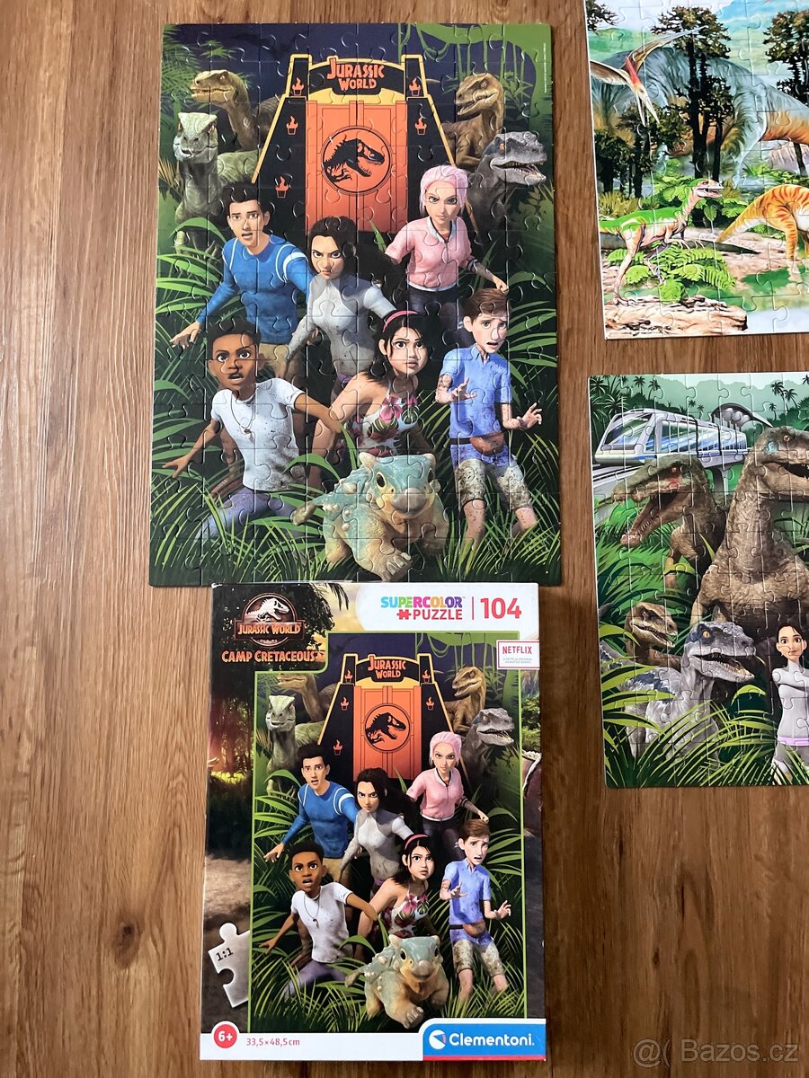 Puzzle dinosauři, jurassic word, křídový kemp