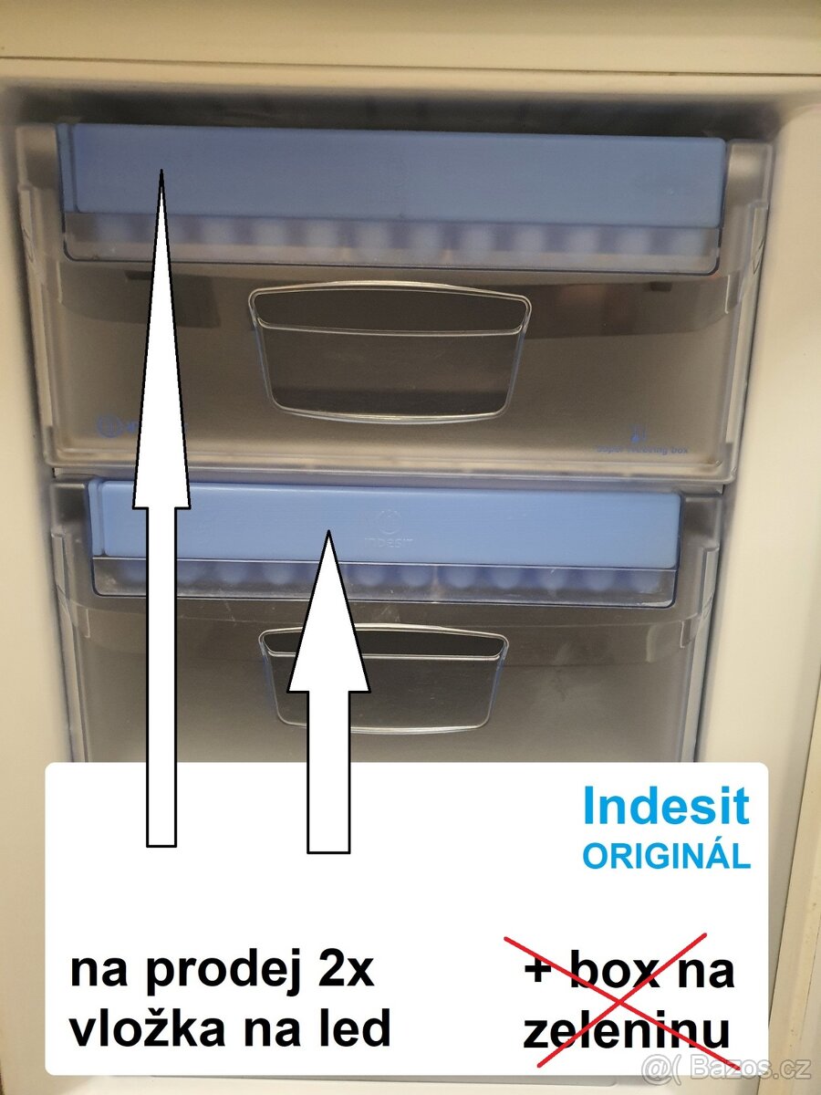 INDESIT originál vložka na led do šuplíku