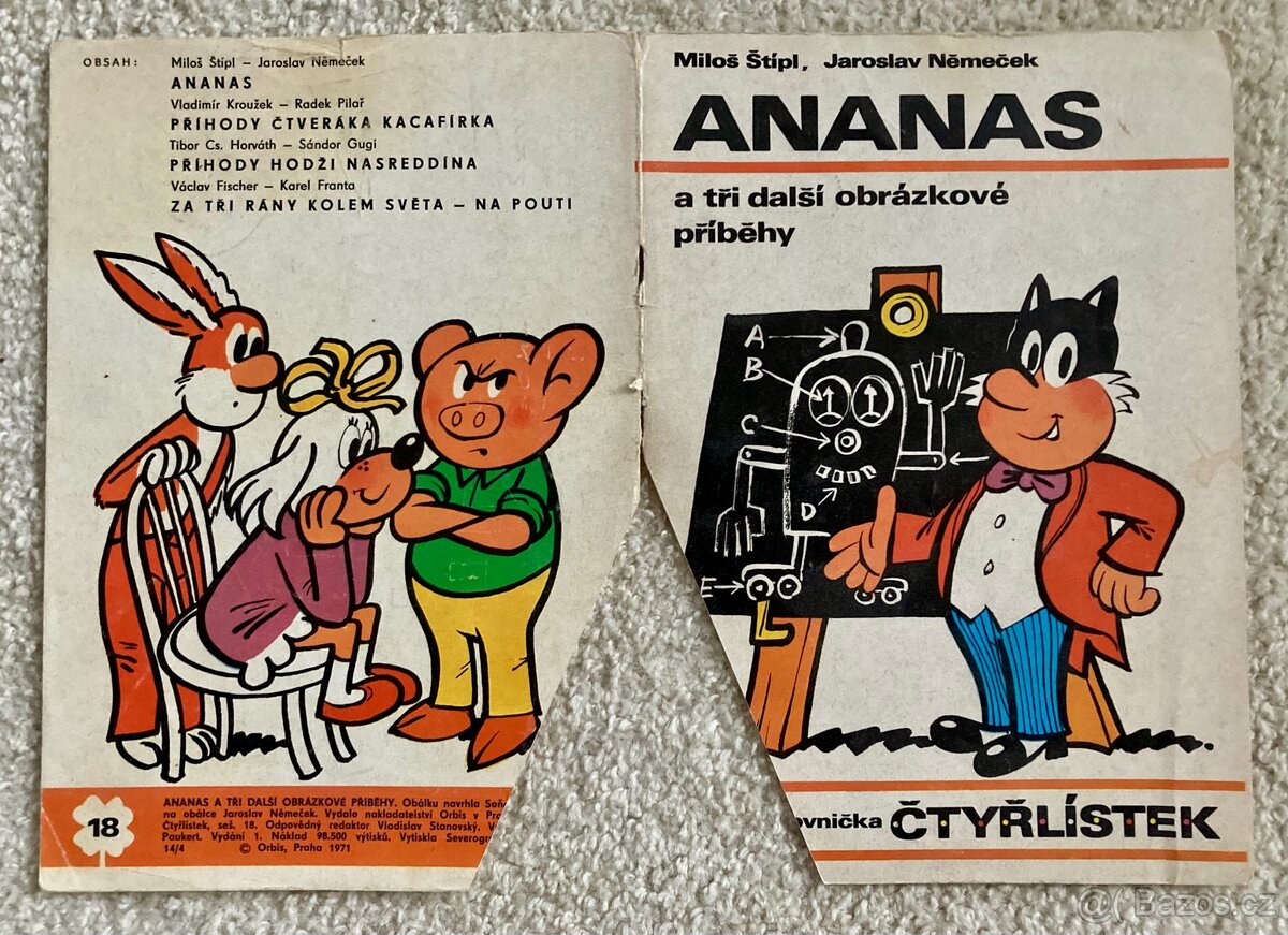 Čtyřlístek č. 18 Ananas (pouze obálka)