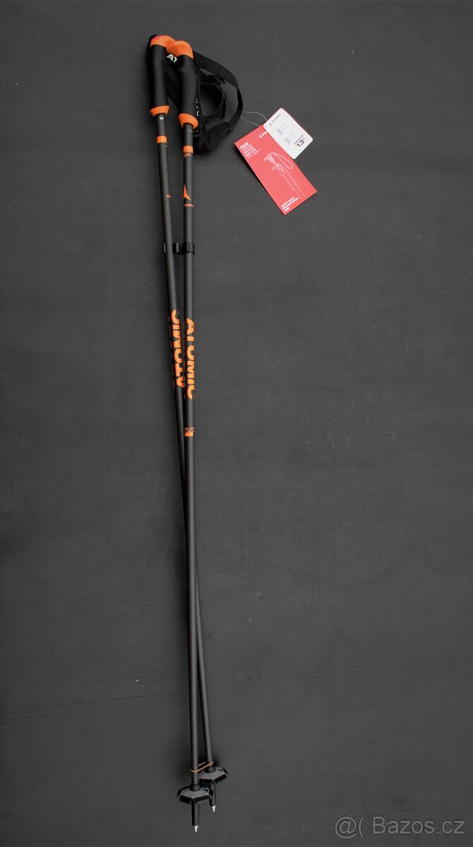 NOVÉ Karbonové lyžařské hůlky ATOMIC 120/125/130cm