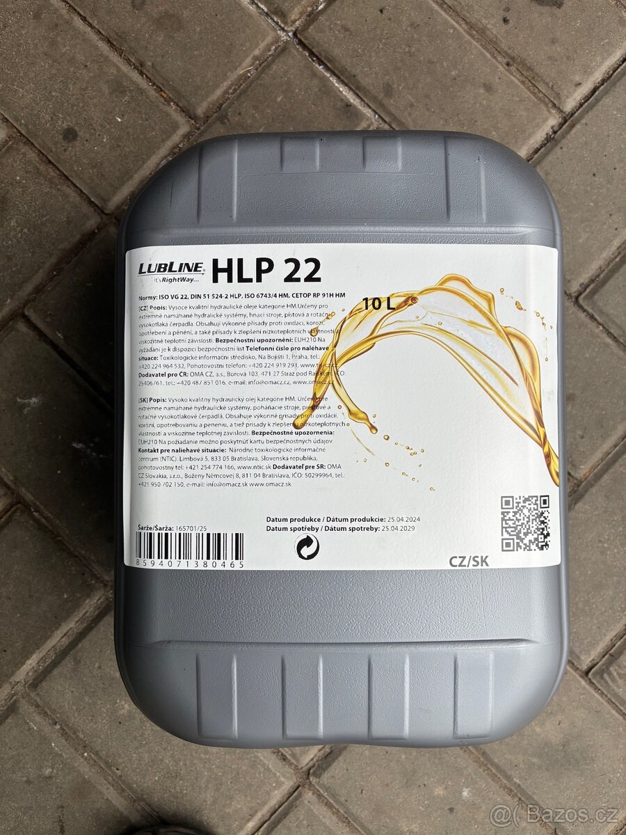 Hydraulický olej HLP 22 10L