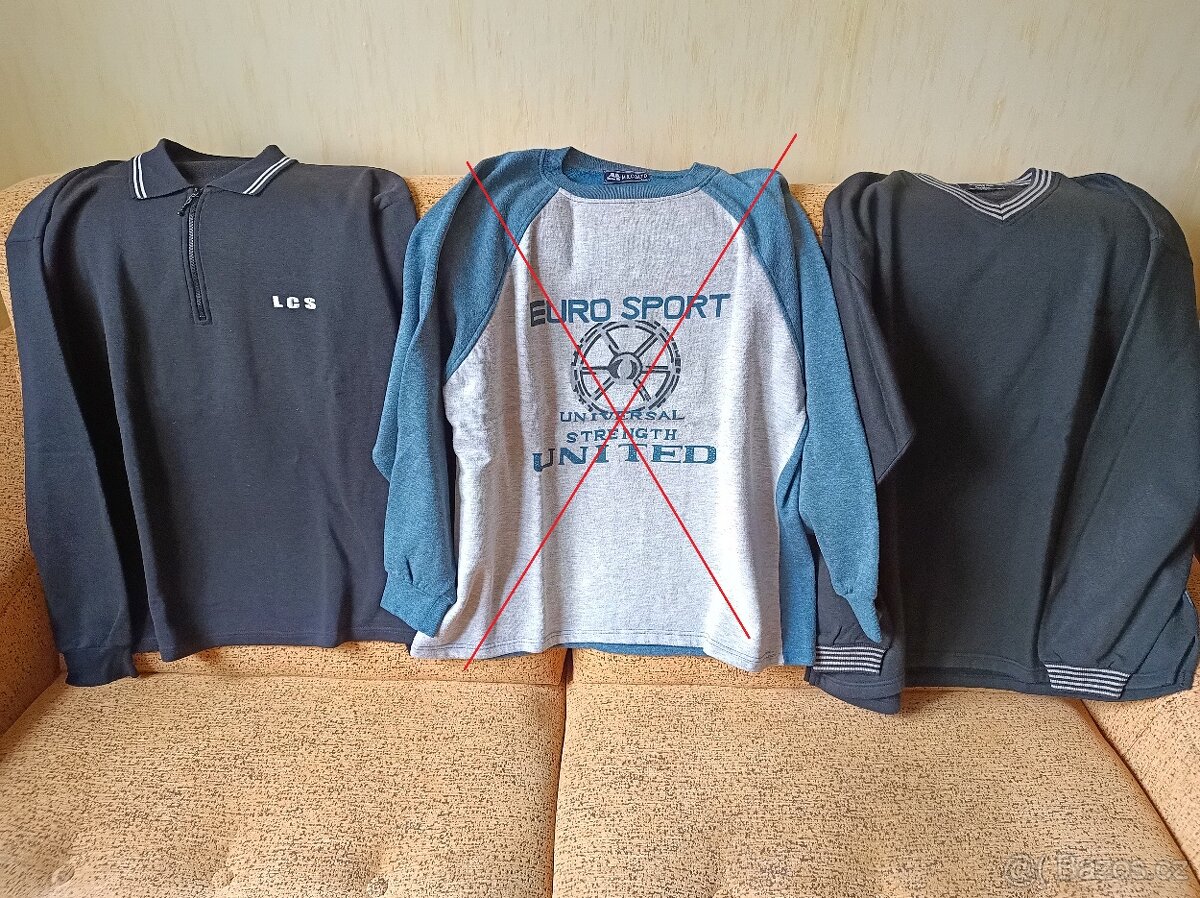 Pánská teplá mikina vel. L a XL. I jednotlivě.