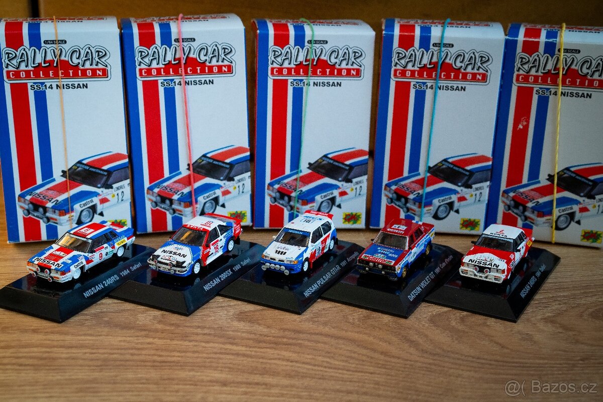 Rally modely Nissan 1:64