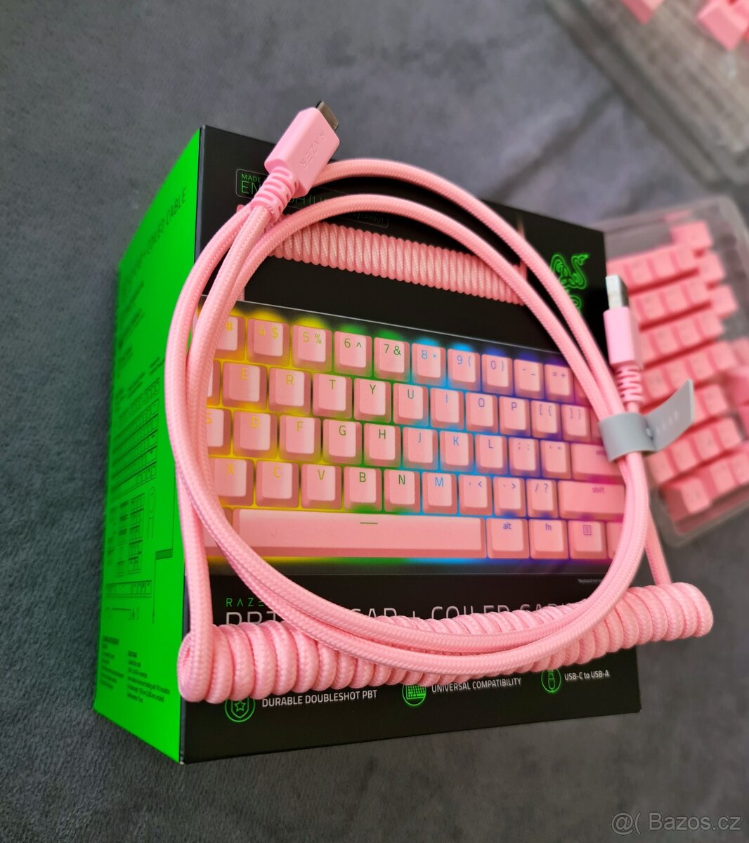 Razer Coiled Cable Quartz Pink