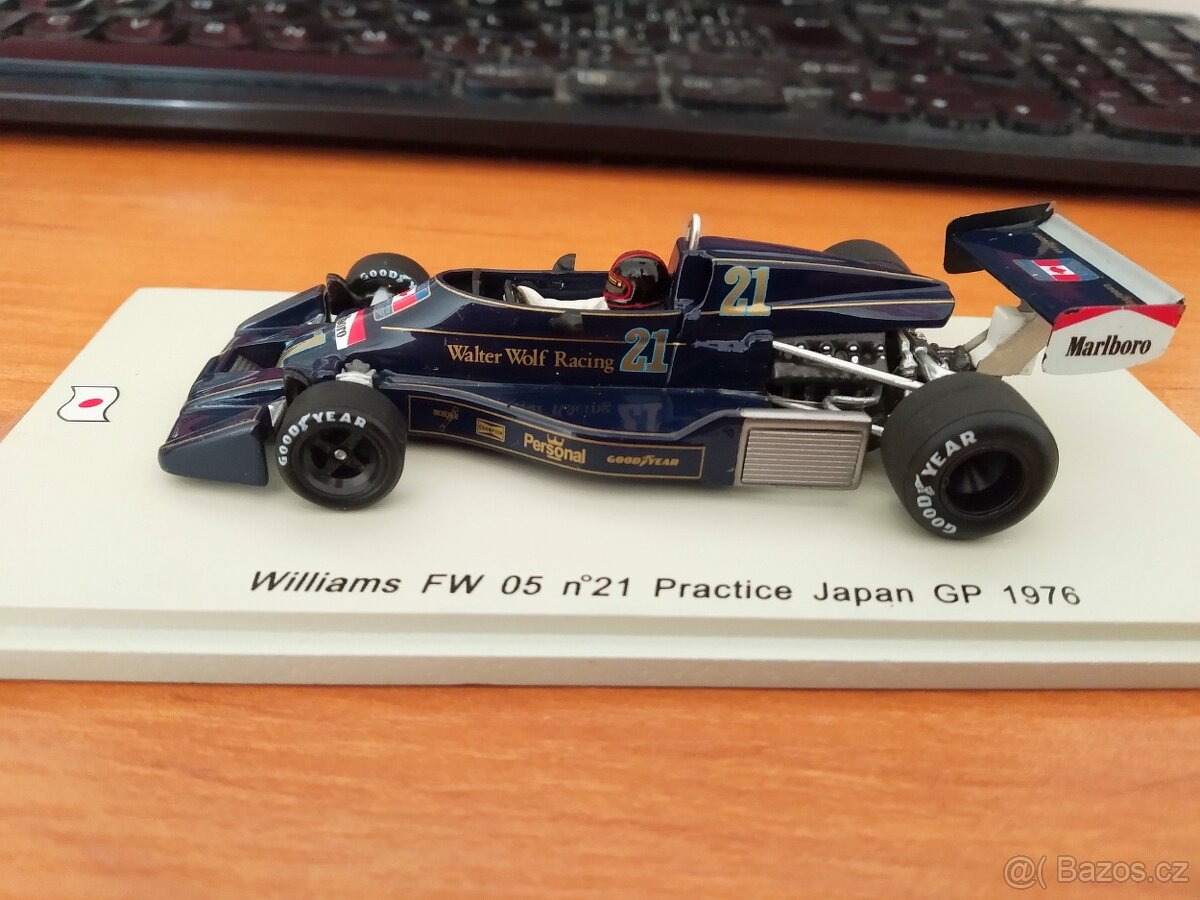 F1 Williams FW05 #21 Masami Kuwashima 1976 Japan Spark 1:43