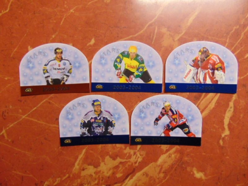 prodám č.5 hokejové karty OFS 2003-2004 viz foto,v