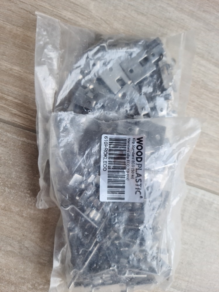 Klip WOODPLASTIC STANDARD, nerez - 98 ks
