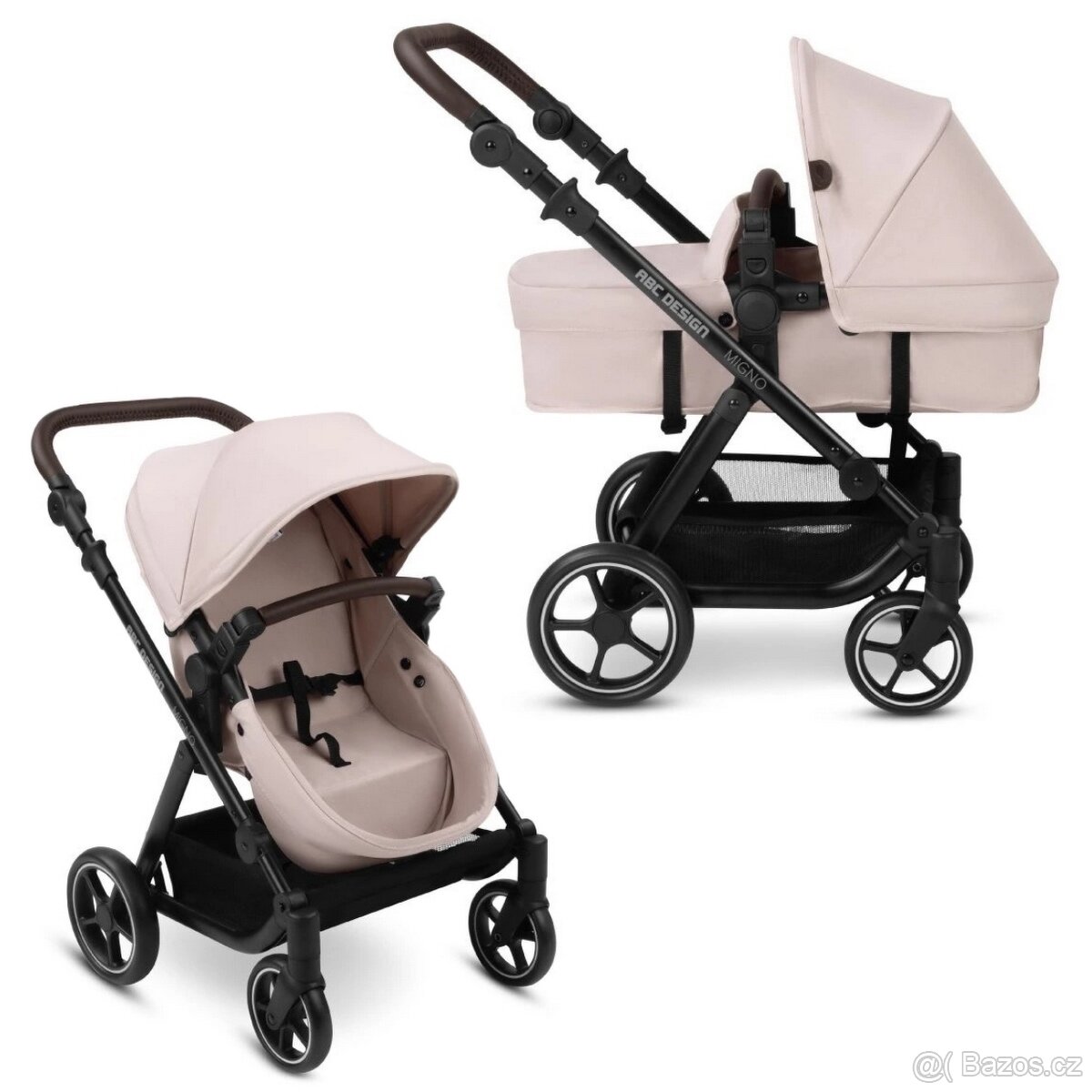 ABC Design Migno Kočárek pro panenky - Berry