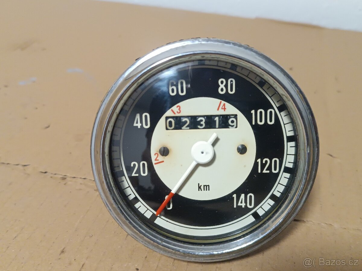 tachometr Jawa 250 350 kývačka sport 2319 km uloženka