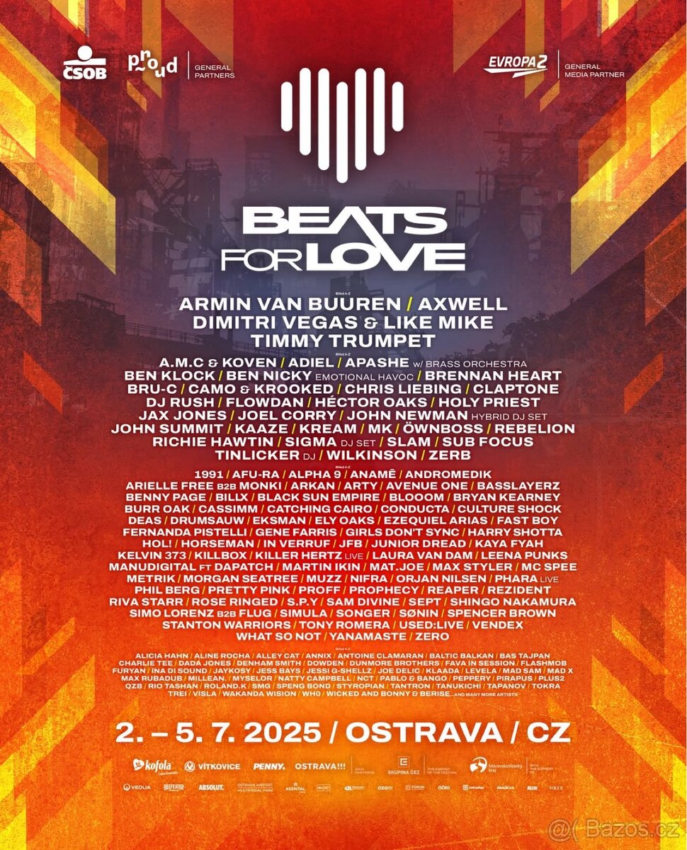 4 denni vstupenka na Beats for love