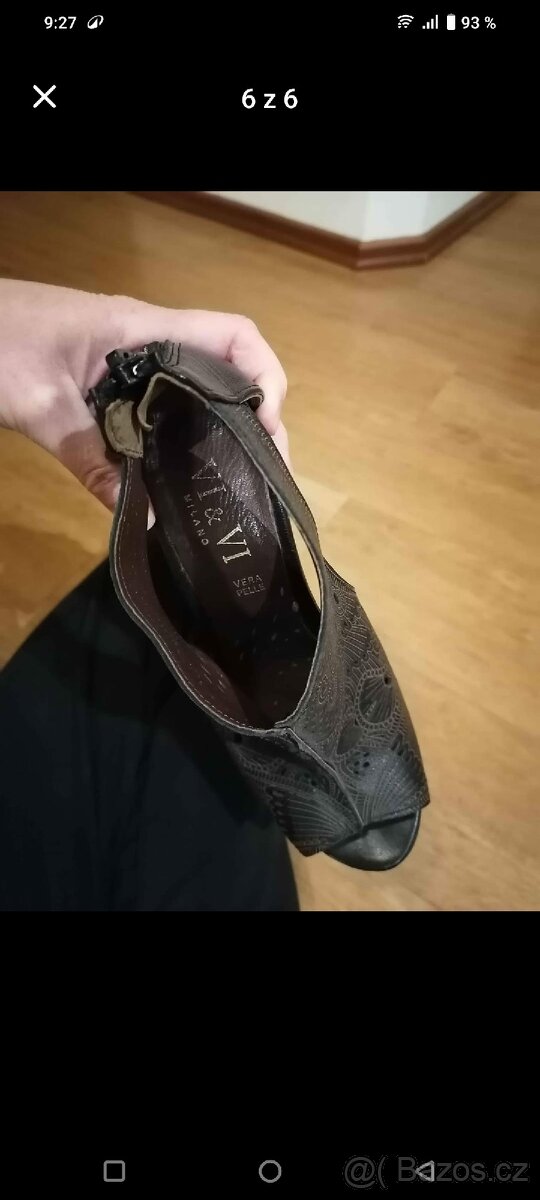 Kožené Italské boty 36