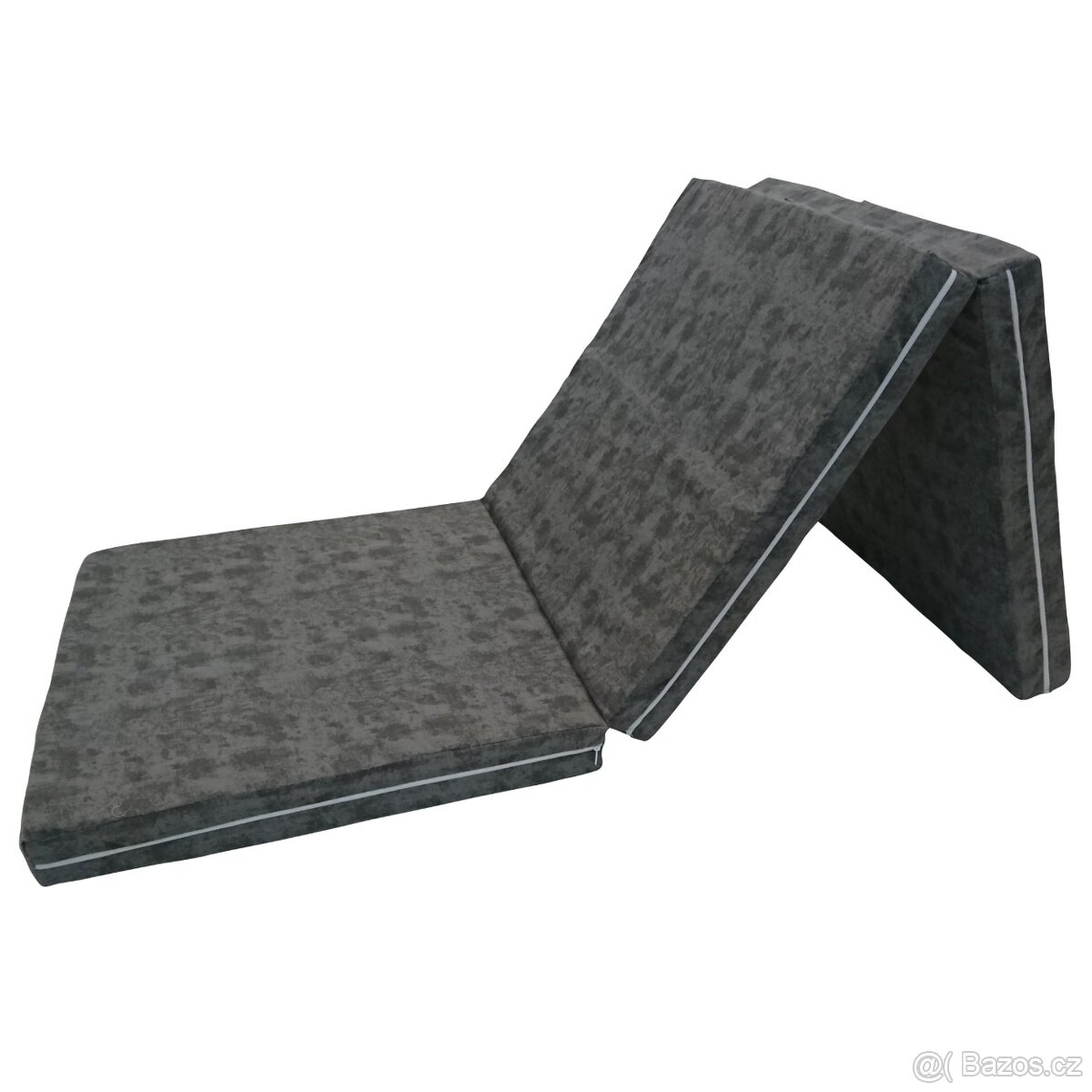 Skládací matrace SPIRALY 60x190 cm - tmavě šedá - 2 kusy
