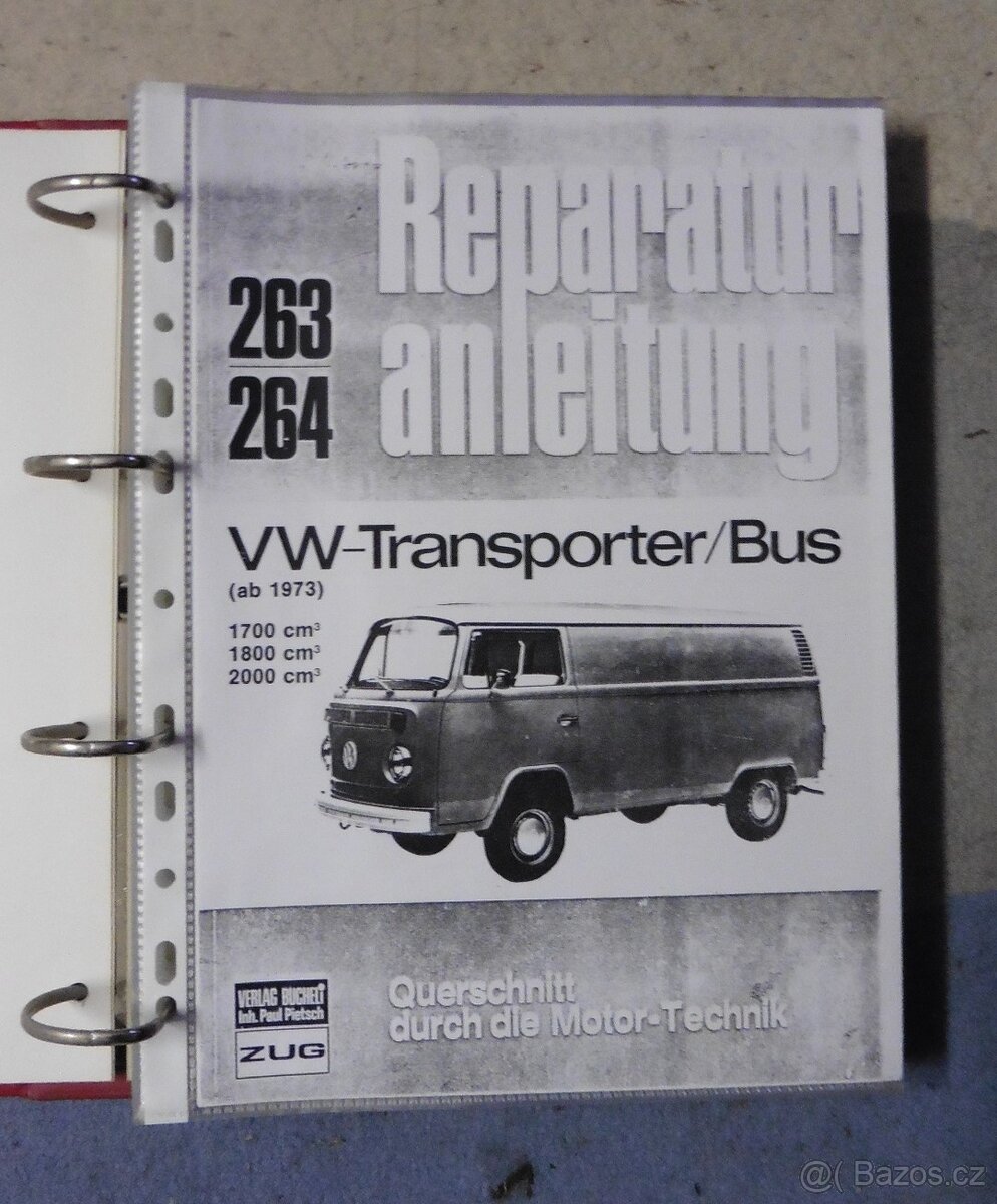 Volkswagen VW bus - kulaťák manuály