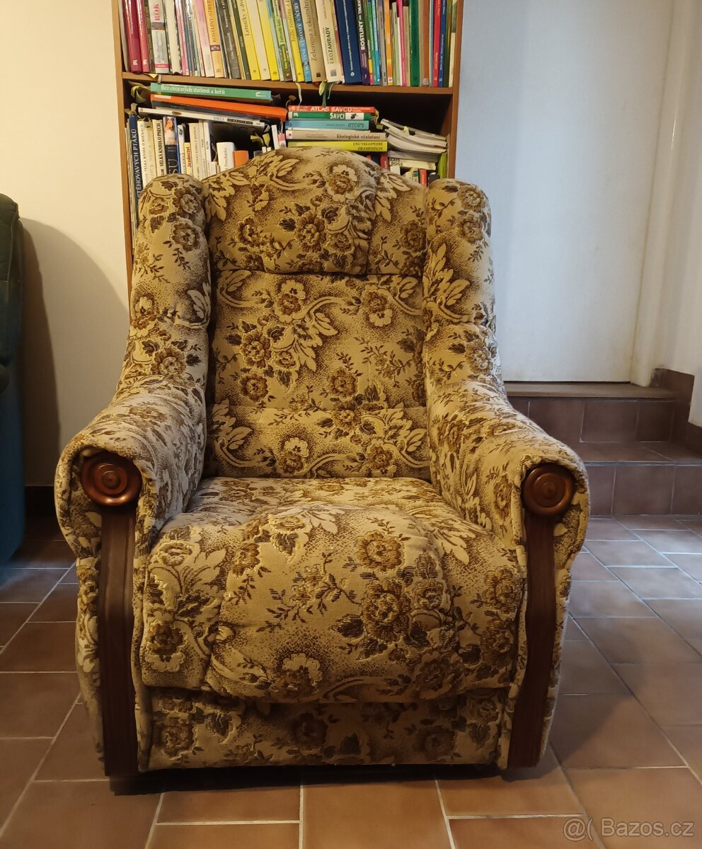 Krásné čalouněné křeslo (2 ks)