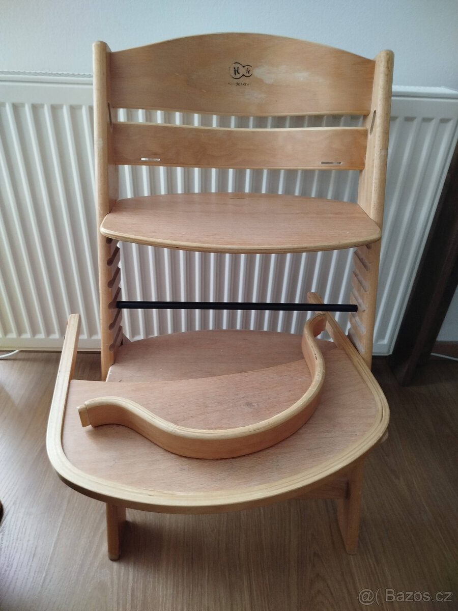 Dětská dřevěná rostoucí židle