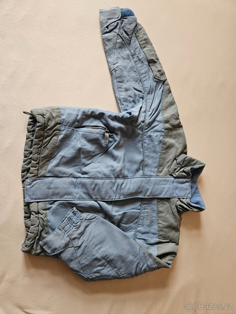 Zimní / lyžařská bunda vel. 122-128 šedo-modrá