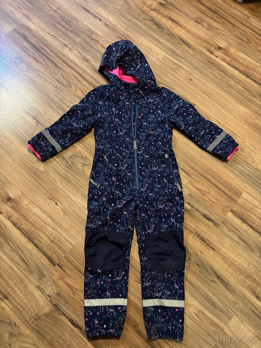 Dívčí softshellová kombinéza