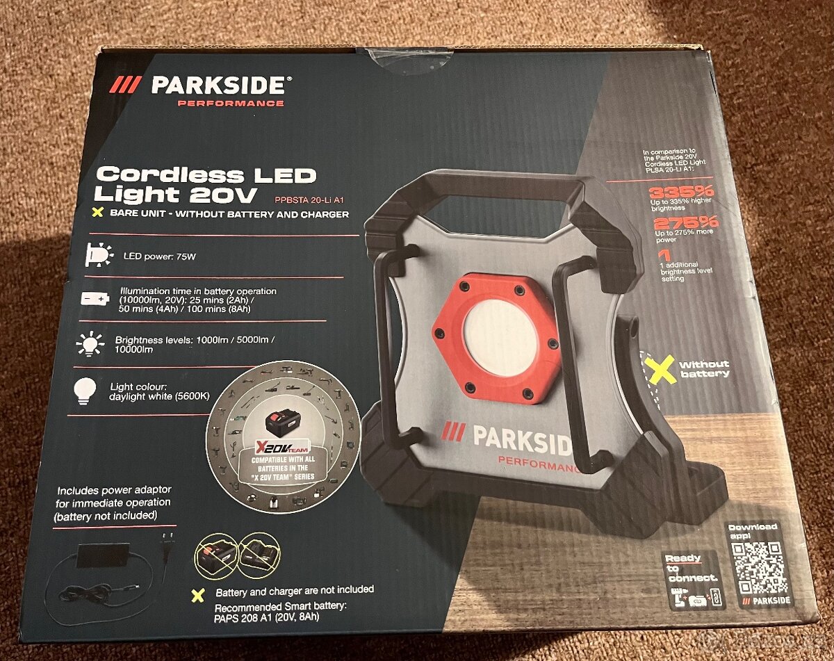 Aku LED reflektor PPBSTA 20-Li A1