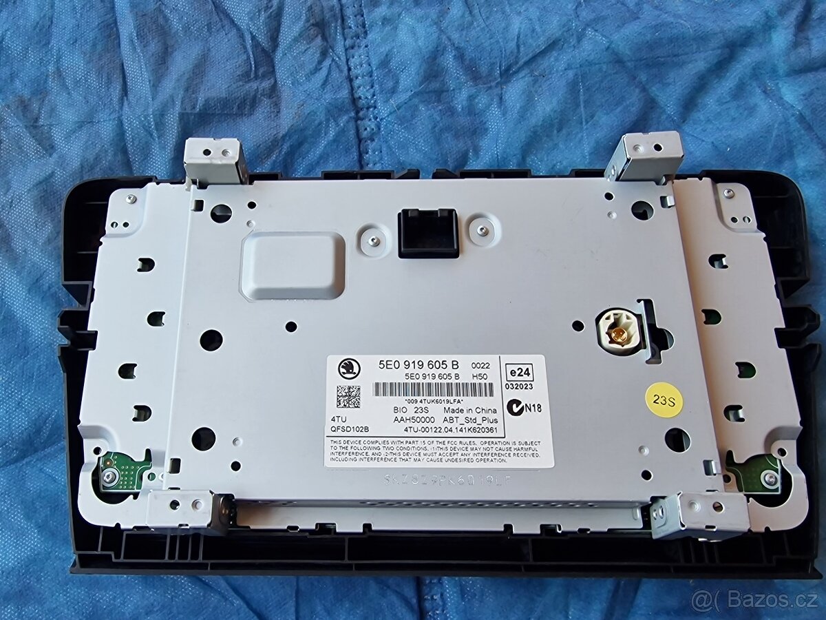 Dotykový displej Bolero Škoda Octavia III