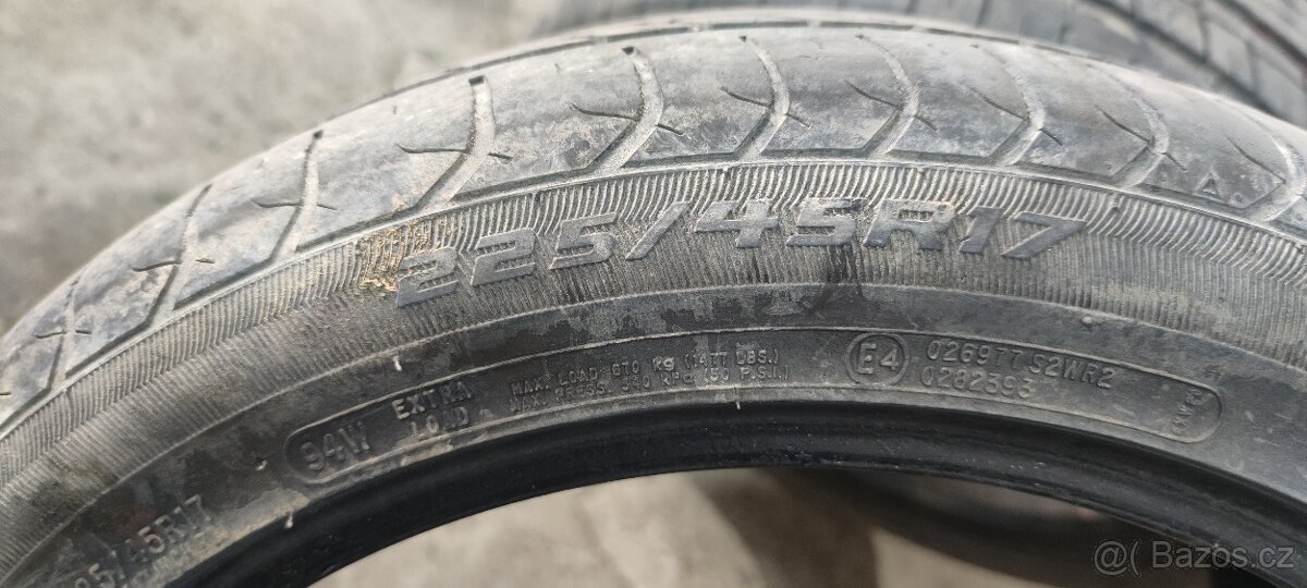 225/45 R17 94W letní 5-6 mm