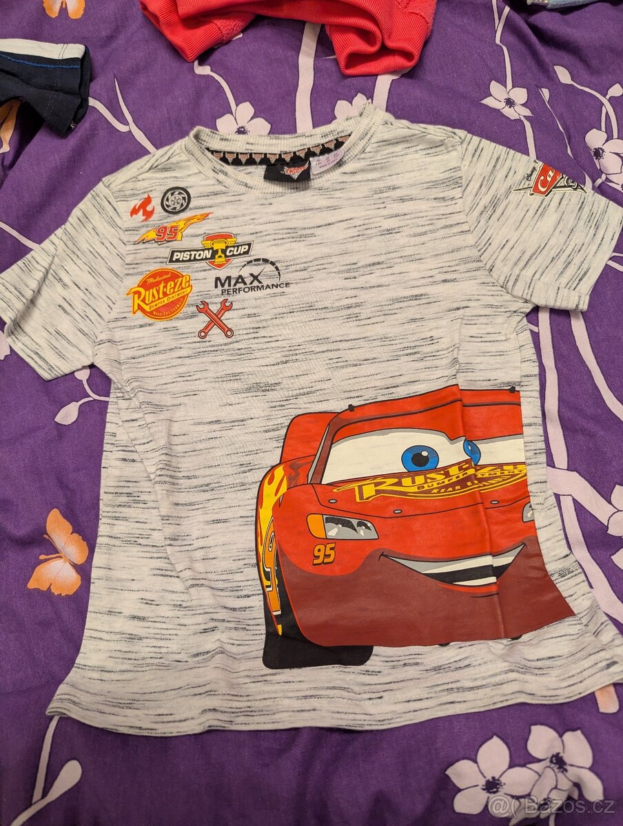 Tricko Mickey mouse 80 a blesk mc queen 2-3 roky